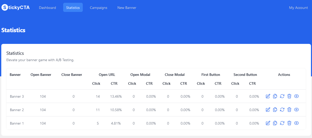 Us statistique bannière